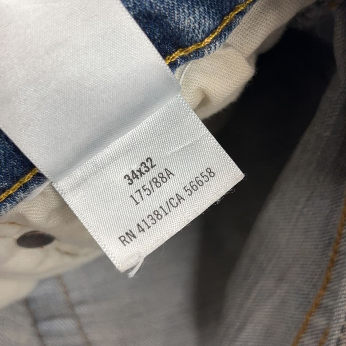 폴로 랄프로렌 소가죽패치 스판 데님 청바지 34인치 P00078 상품이미지8