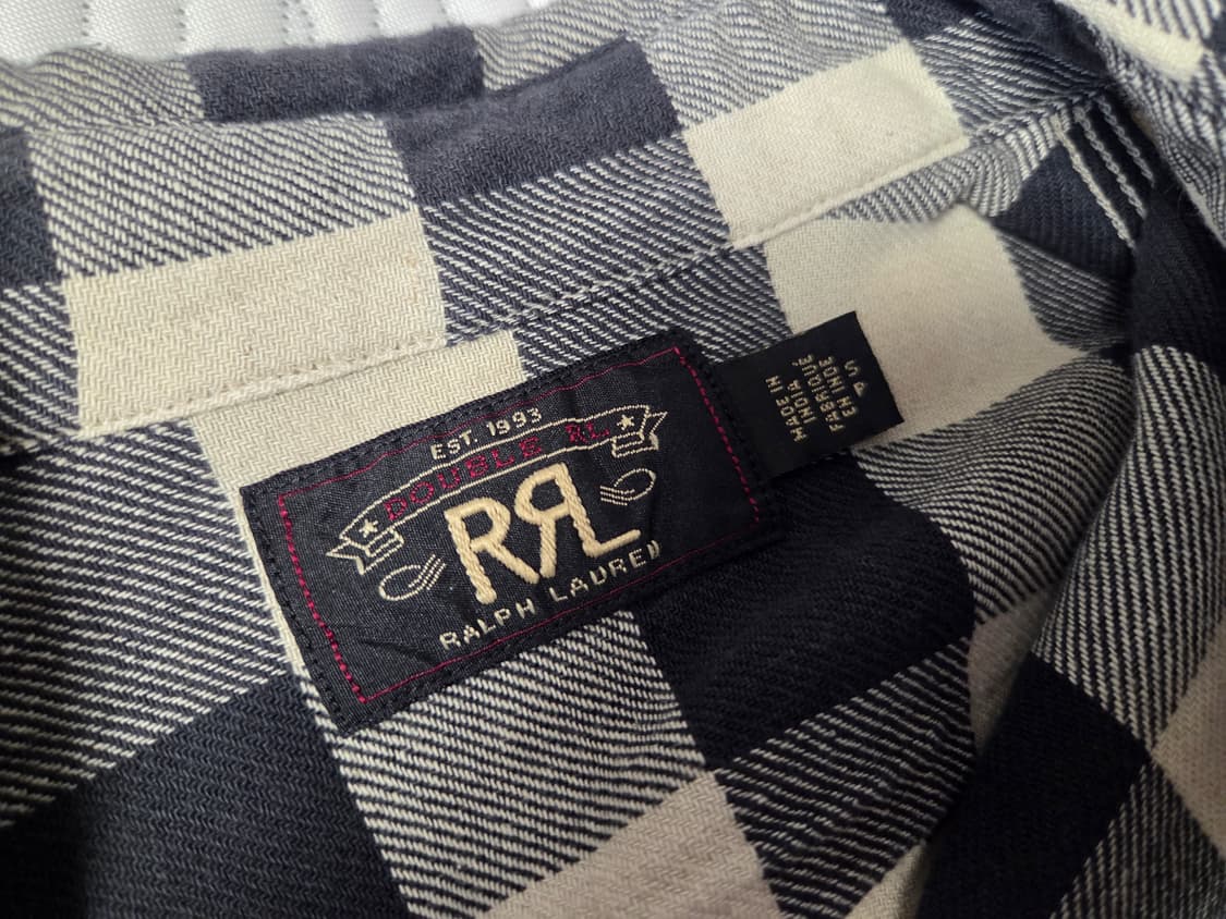 RRL 더블알엘 버팔로 체크 트윌 워크셔츠 S 상품이미지3