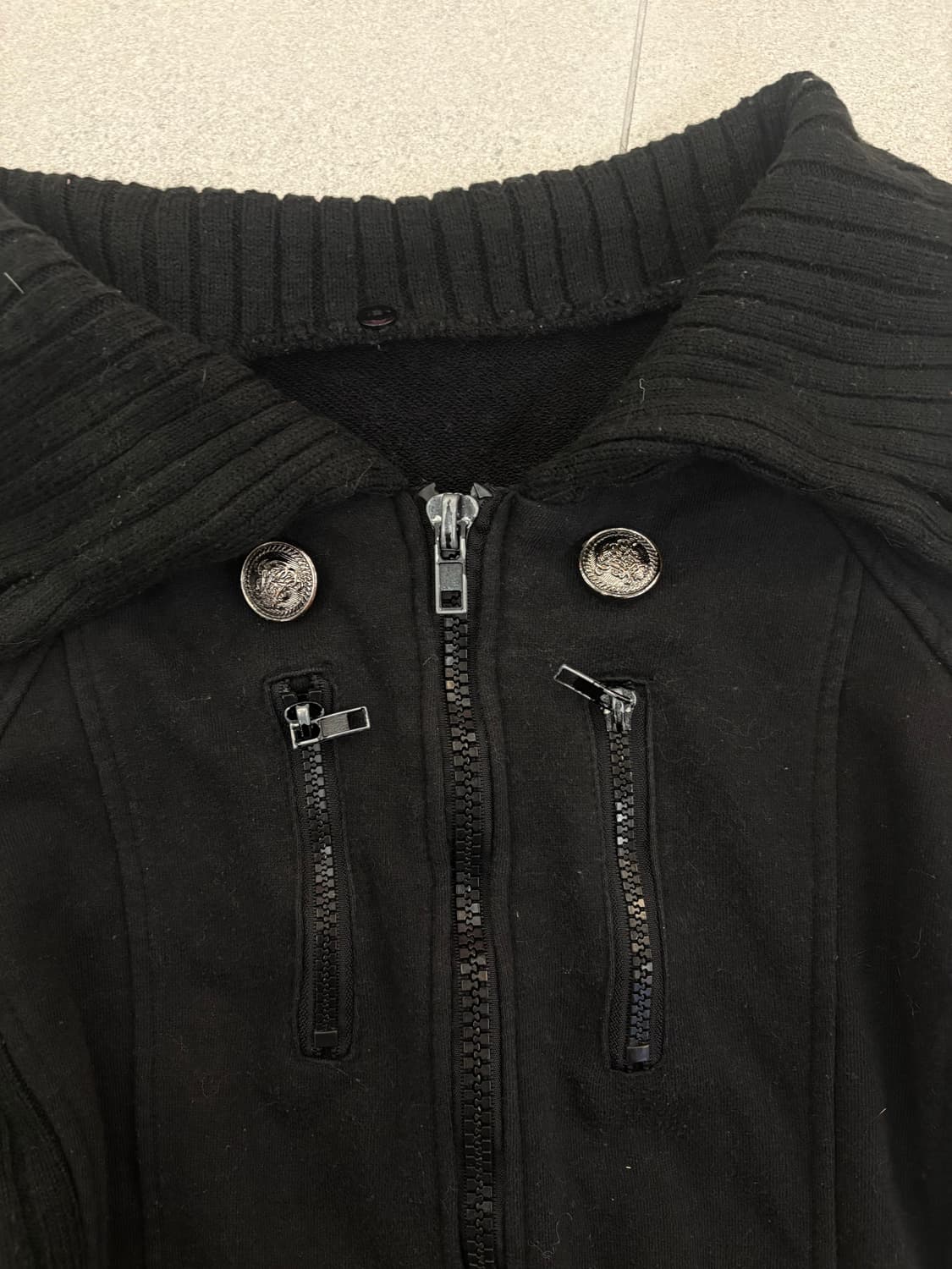 블랙 y2k 포켓 집업 상품이미지2