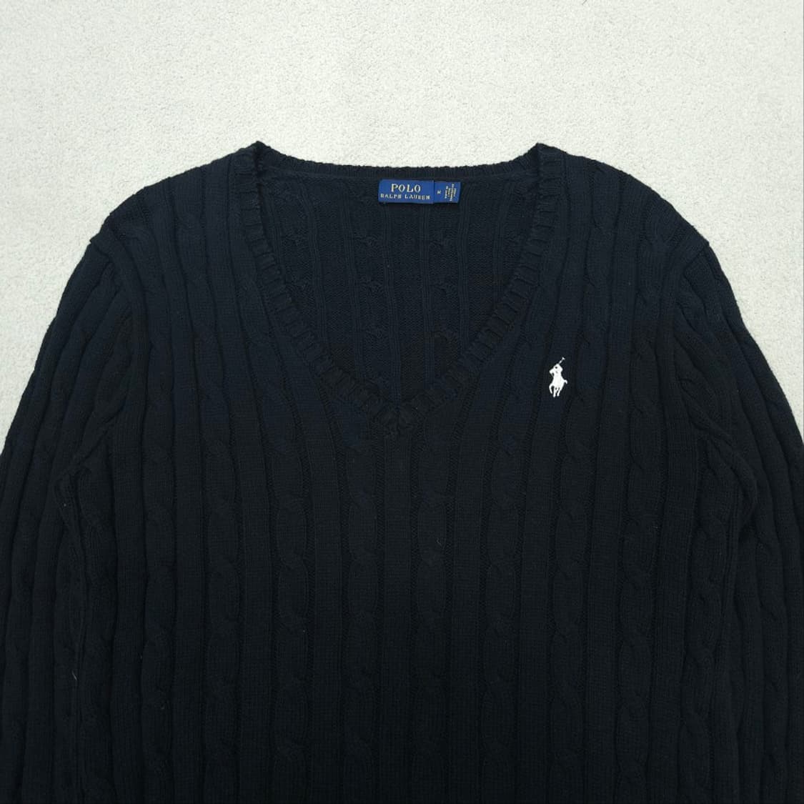 폴로 랄프 로렌 신형 여성 케이블 니트 M 블랙 상품이미지2