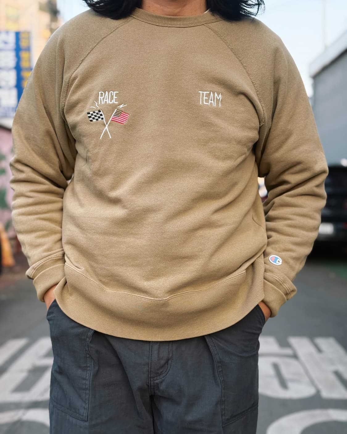 챔피온 (60-70s 복각) 아메리칸 드래그웨이 로스마스터 스웻셔츠 XL 상품이미지7