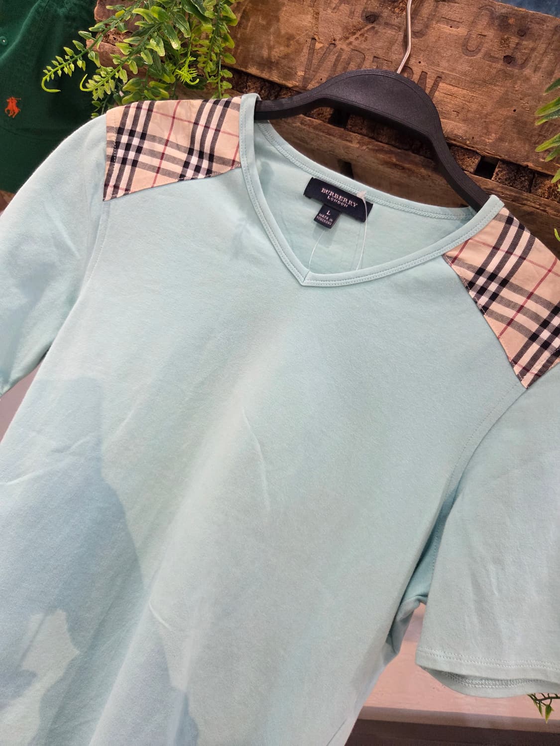 Burberry 버버리 민트 노바체크 반팔티 상품이미지2