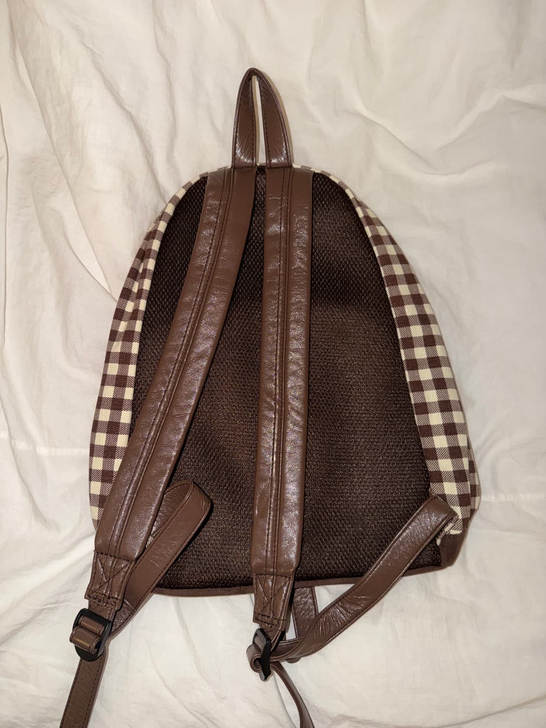 일본 페어리그런지 초코레이스 체크 백팩 모리걸 상품이미지7