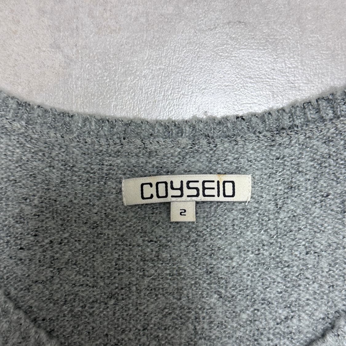 코이세이오 부클 니트 원피스 그레이 2사이즈 상품이미지3