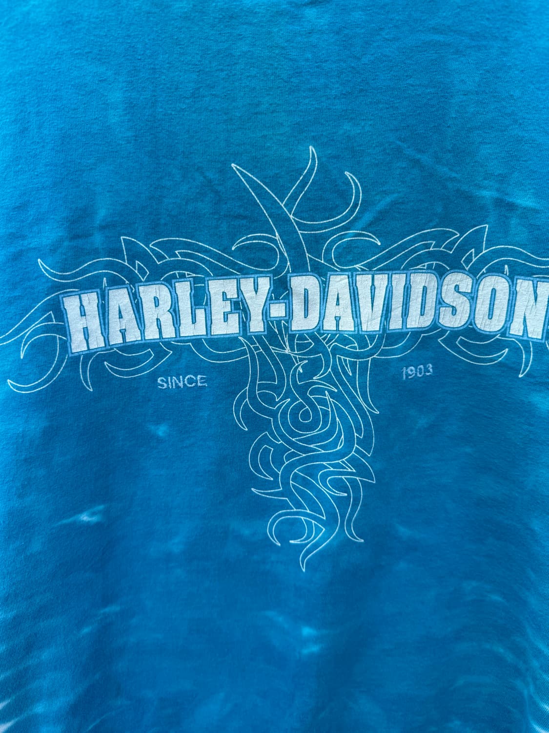 00s 할리데이비슨 빈티지 2001 나염 프린팅 반팔 티셔츠 L 상품이미지3
