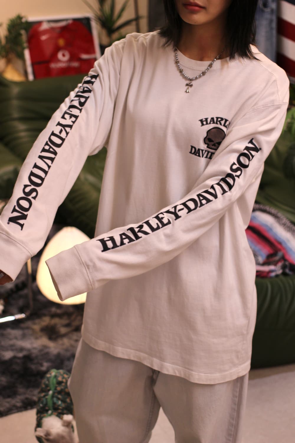 Harley-Davidson Skull Longsleeve 상품이미지3
