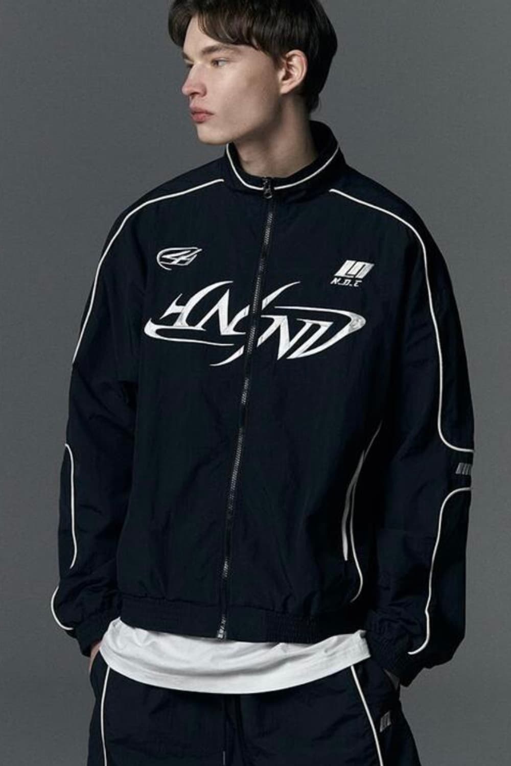 [XL] 낫포너드 트라이벌 로고 나일론 레이싱 자켓 새상품 상품이미지7