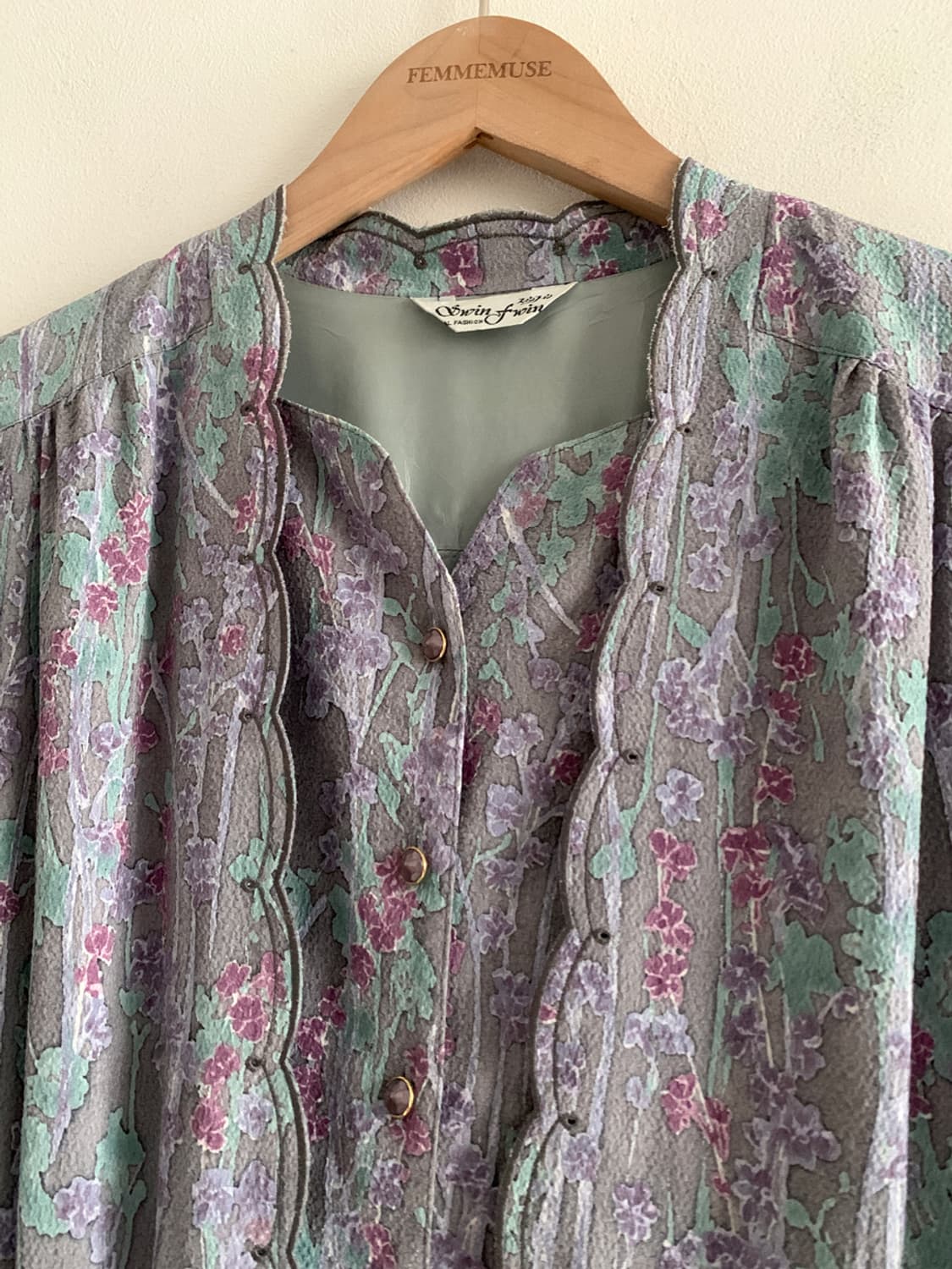 Aurora Frill Collar Jewel Button Dress 상품이미지2