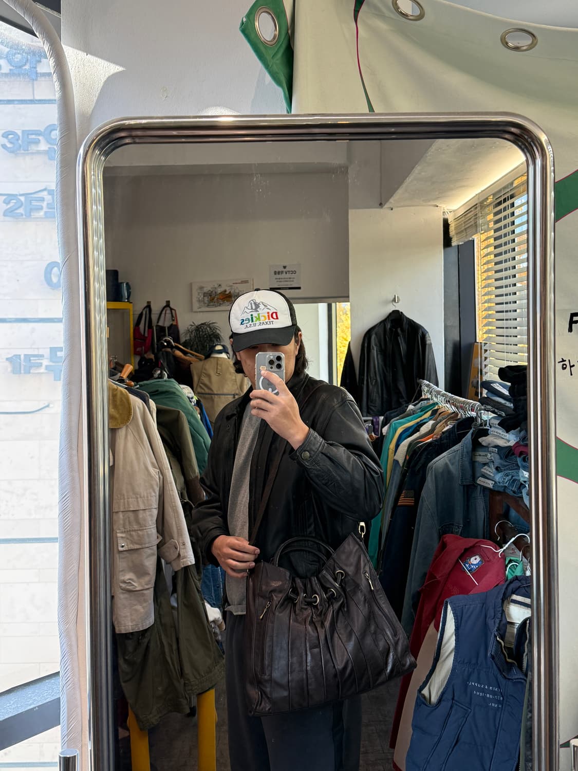 Via Tore Leoni 천연소가죽 드로스트링+핸들 토트/숄더백 상품이미지8