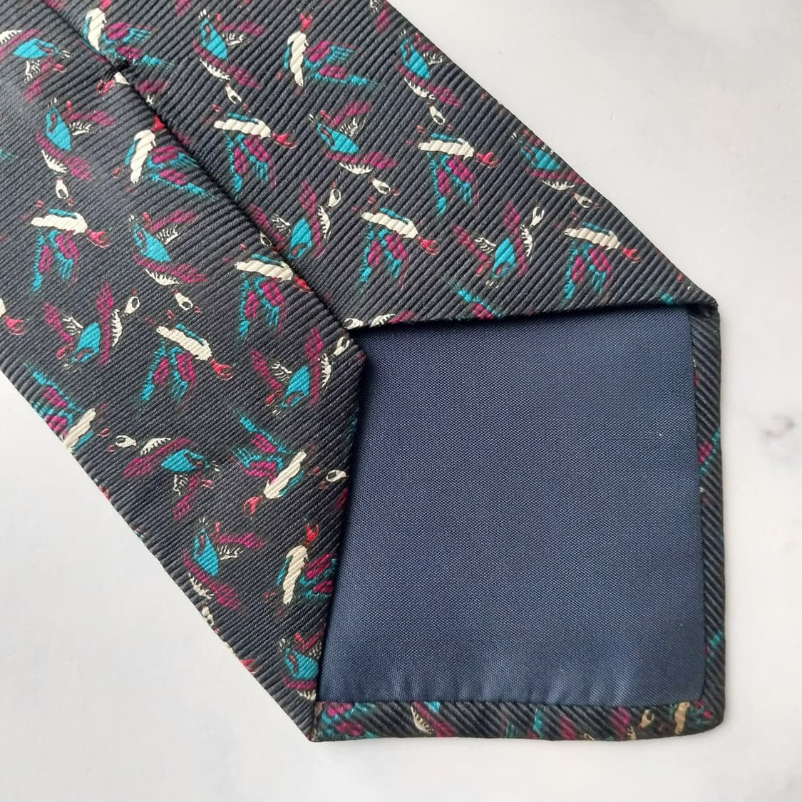 크리스찬 디올 실크 블랙 멀티 패턴 넥타이 9.6cm A등급 K1922 상품이미지6