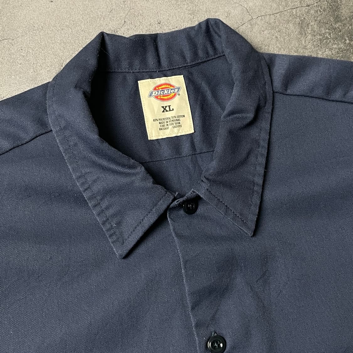 DICKIES 디키즈 빈티지 네이비 플랩포켓 반팔 워크셔츠 A01018 상품이미지2