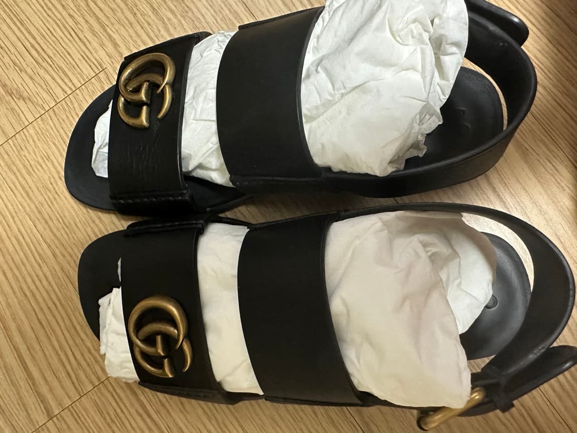 구찌 남성 GG샌들 블랙(5UK) 상품이미지4