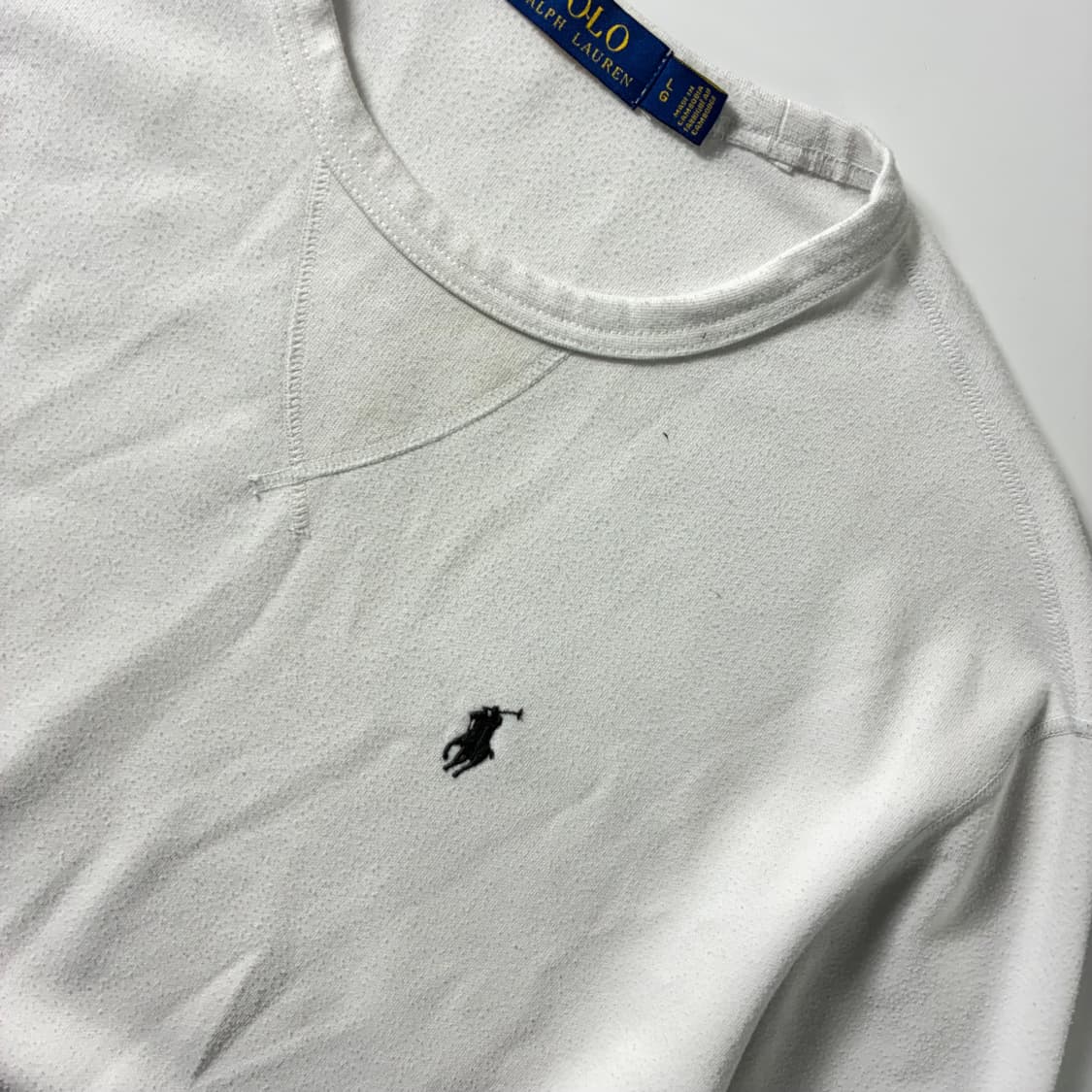 Polo  폴로 랄프로렌 자수 코튼 화이트 맨투맨  상품이미지3