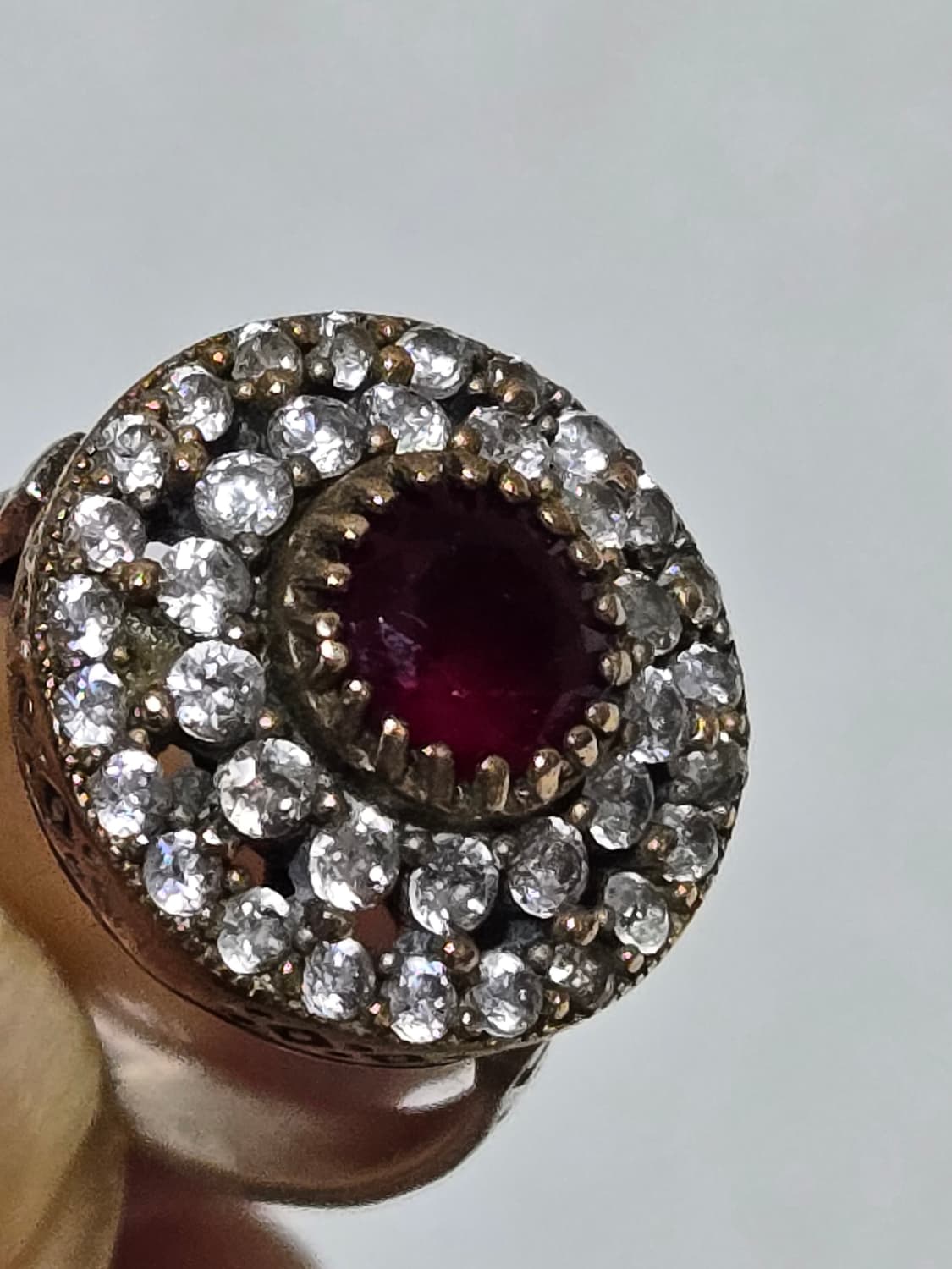 중동 빈티지 루비 헤일로 반지 / Oman 중동 빈티지 상품이미지2