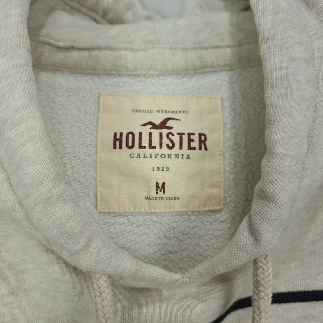 [홀리스터] Y2K 빈티지 빅로고 후드티 아이보리 M19063 상품이미지6