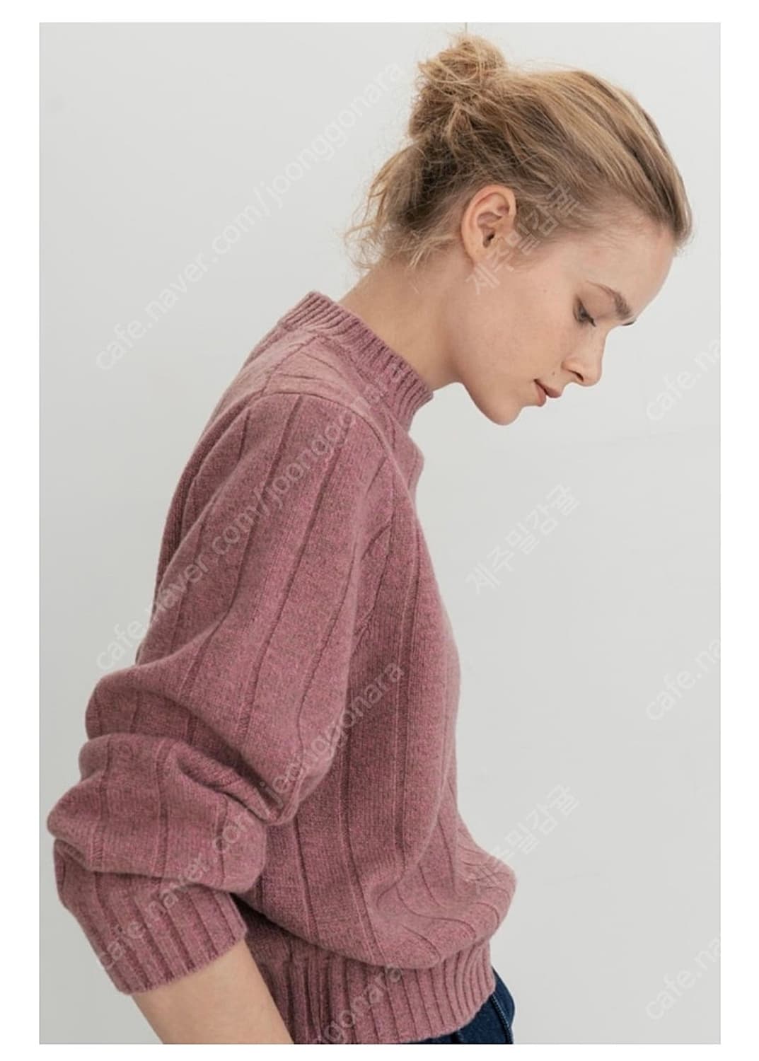 GolgiHalf-neck Knit (pink beige) 상품이미지4