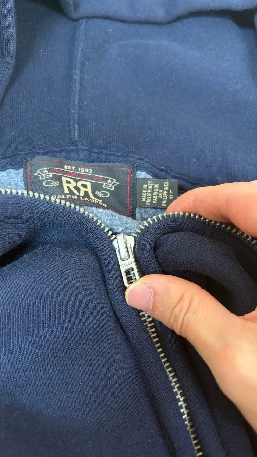 RRL fleece full-zip hoodie 후드집업 L 상품이미지4