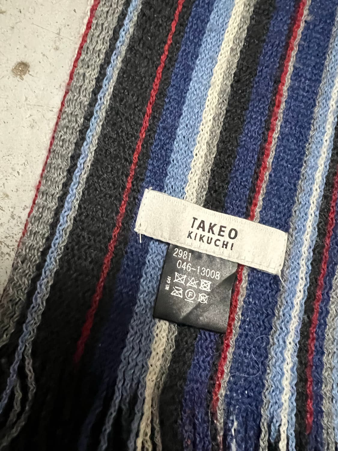 takeo kikuchi 스트라이프 머플러 상품이미지2