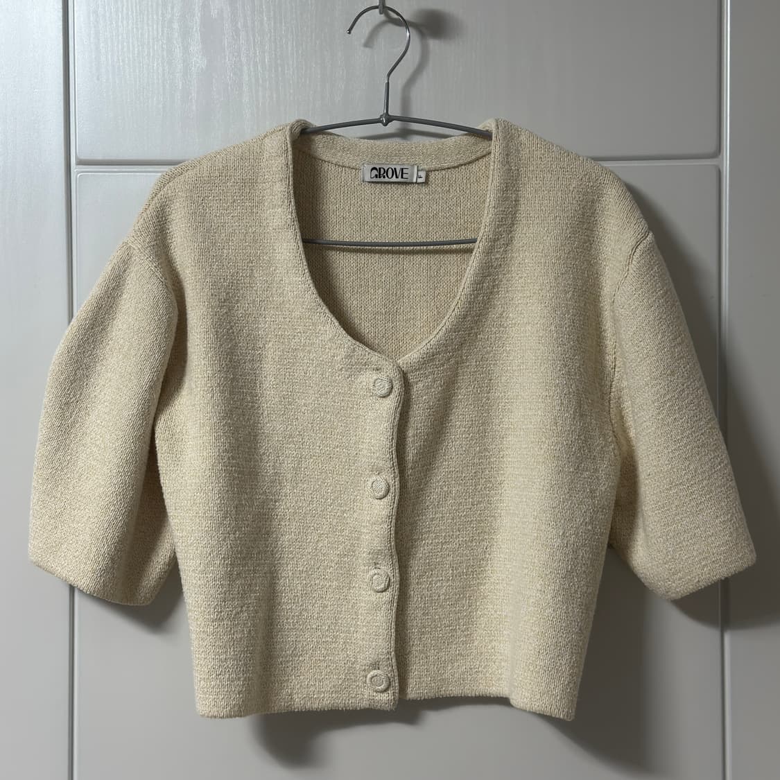 GROVE 그로브 크롭 니트 가디건 상품이미지2