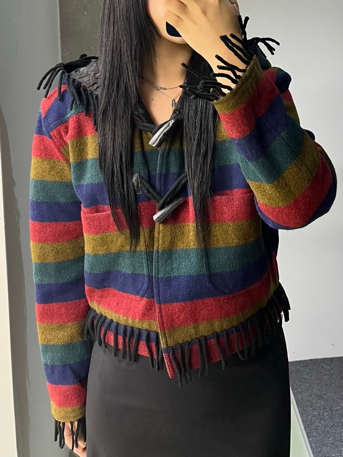 Gian Marco Venturi 80's 멕시칸 프린지 자켓 상품이미지2