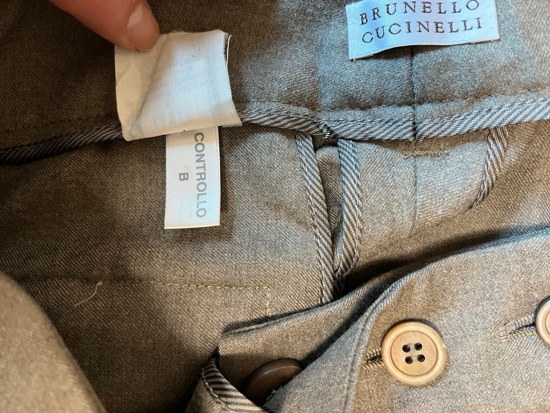 브루넬로 쿠치넬리 여성 슬랙스 회색 정품  상품이미지7