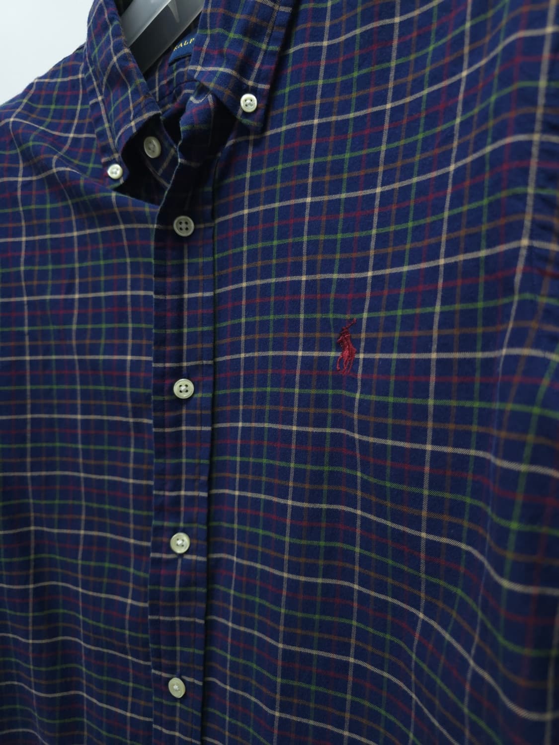 폴로랄프로렌 네이비 체크셔츠 (남성90~95) 상품이미지9