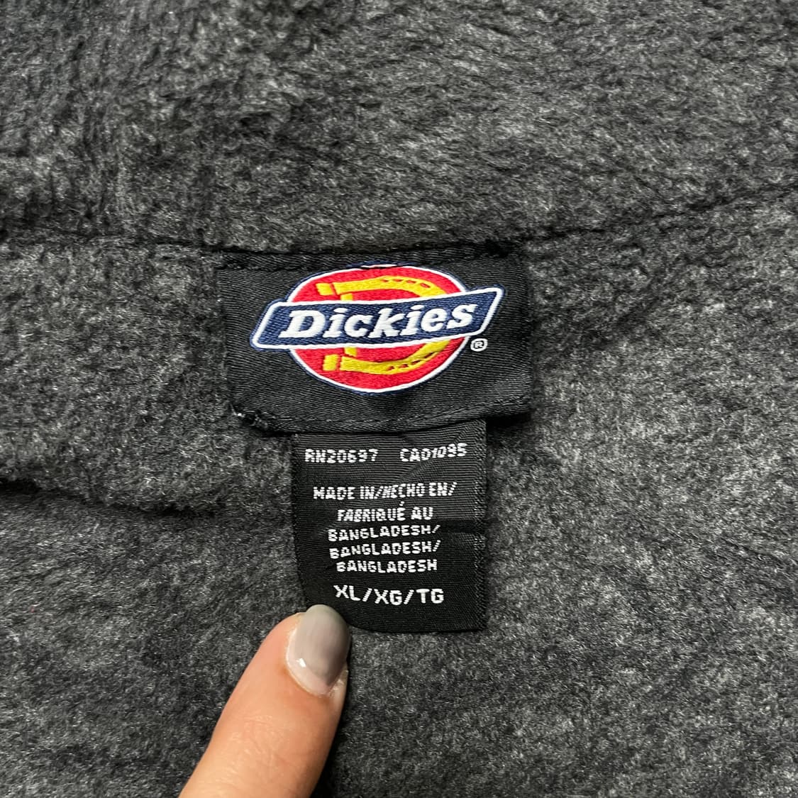 DICKIES 디키즈 네이비 플란넬 후드 윈드브레이커 A00795 상품이미지10