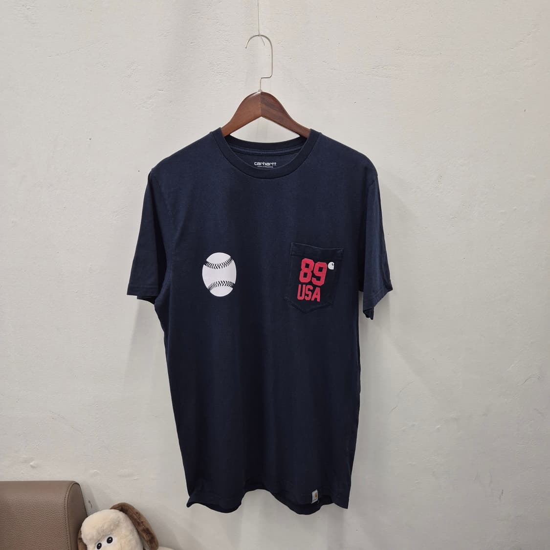 칼하트 WIP 베이스볼 반팔티 L 상품이미지1