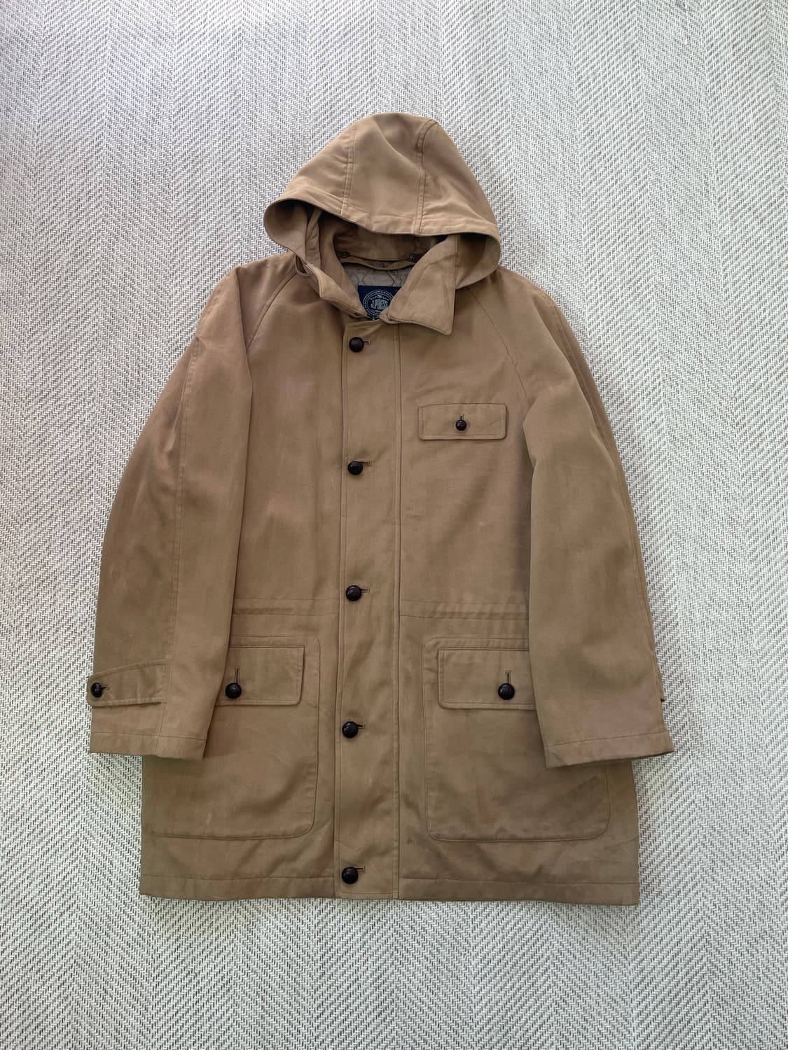 제이프레스 베이지 발마칸 후드 코트  상품이미지1