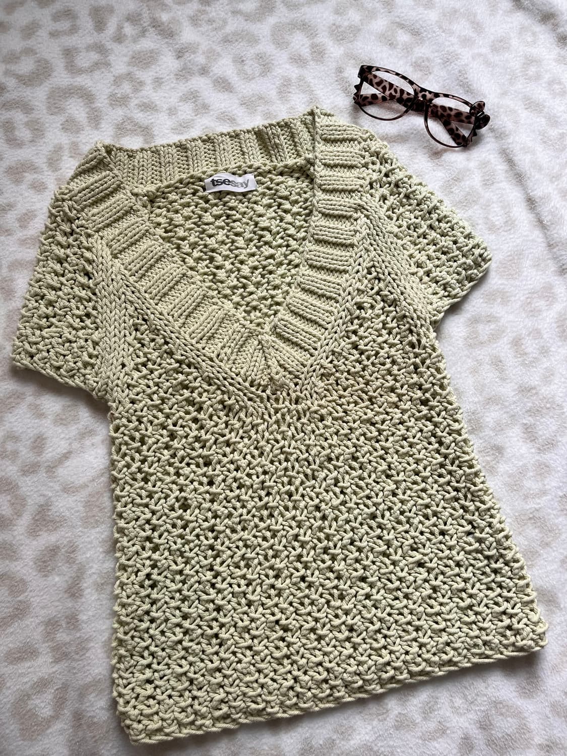 Tsesay Neon knit + LEVI's skirt 상품이미지2