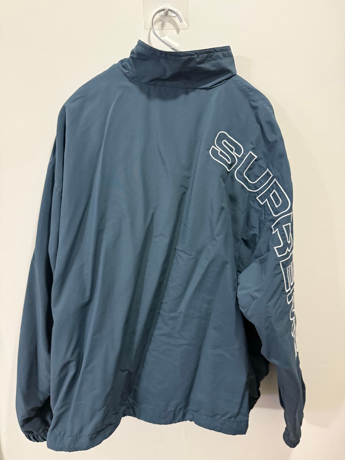 슈프림 스펠아웃 자수 트랙 자켓 다크 블루 상품이미지2