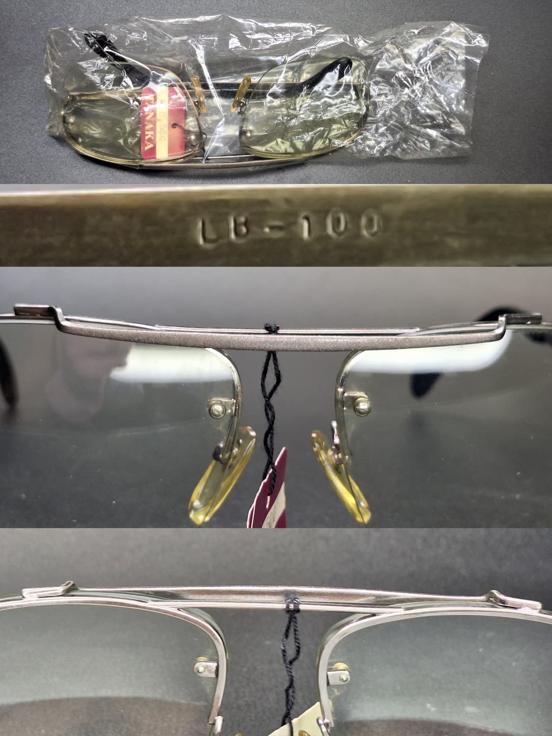 80s 일본제 빈티지 데드스톡 미사용/반무테 선글라스 겸 안경테 고프코어 상품이미지8
