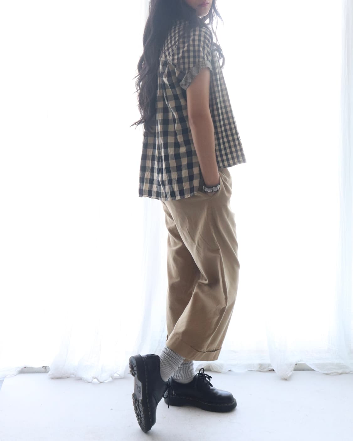 [Beams Heart] Gingham Check Shirt 상품이미지7