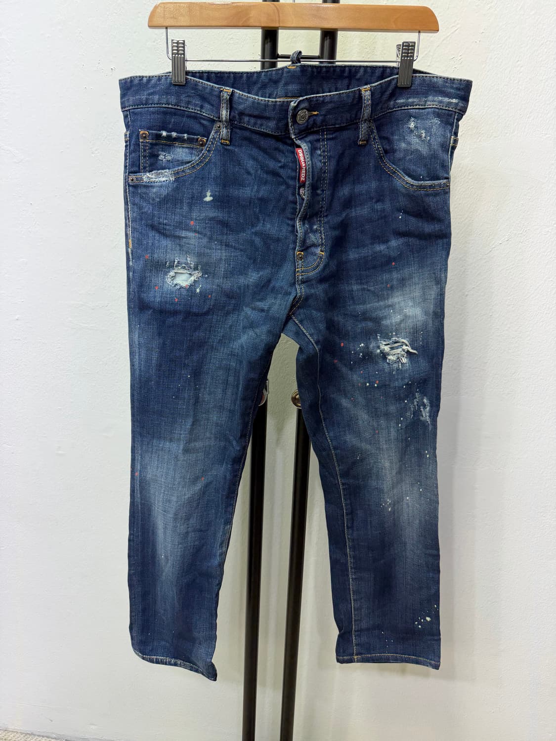 정품) 디스퀘어드2 데님 청바지 데미지진 52(36) 상품이미지1