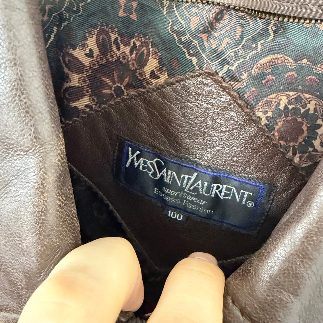 입생로랑 산양가죽 봄버 자켓 상품이미지7