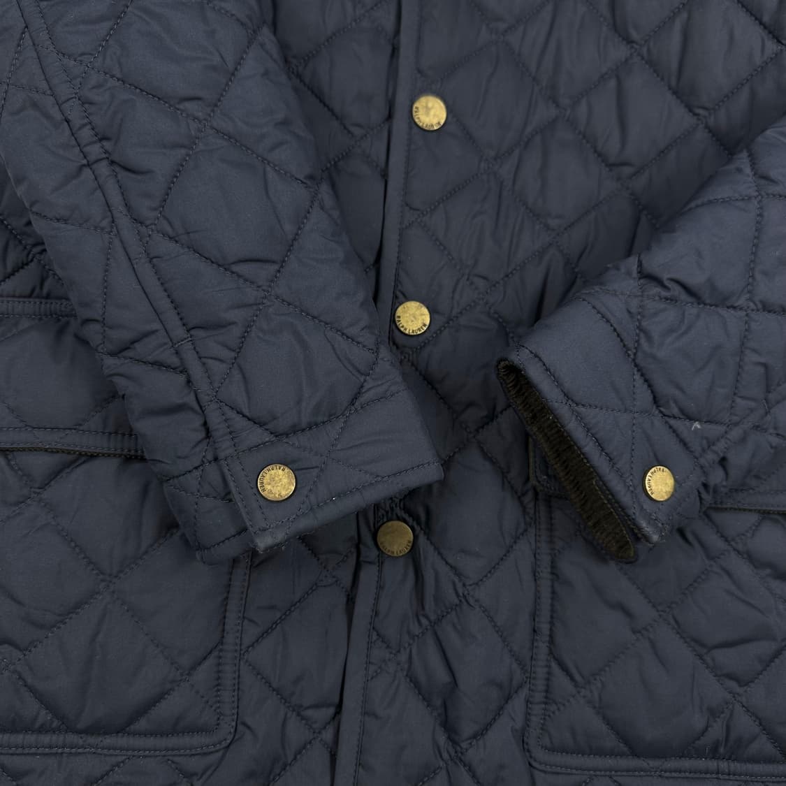 폴로 랄프로렌 포니 걸즈 네이비 퀼팅자켓 (실측 XS 여성추천) 상품이미지4