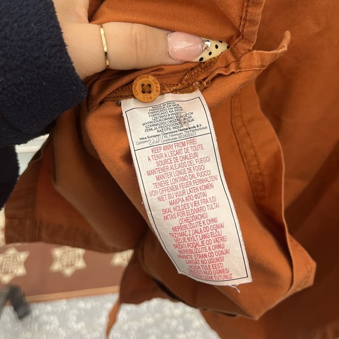 나이키 ACG 빈티지 컨트리 트러커 오렌지브라운 셔츠 L C09937 상품이미지6