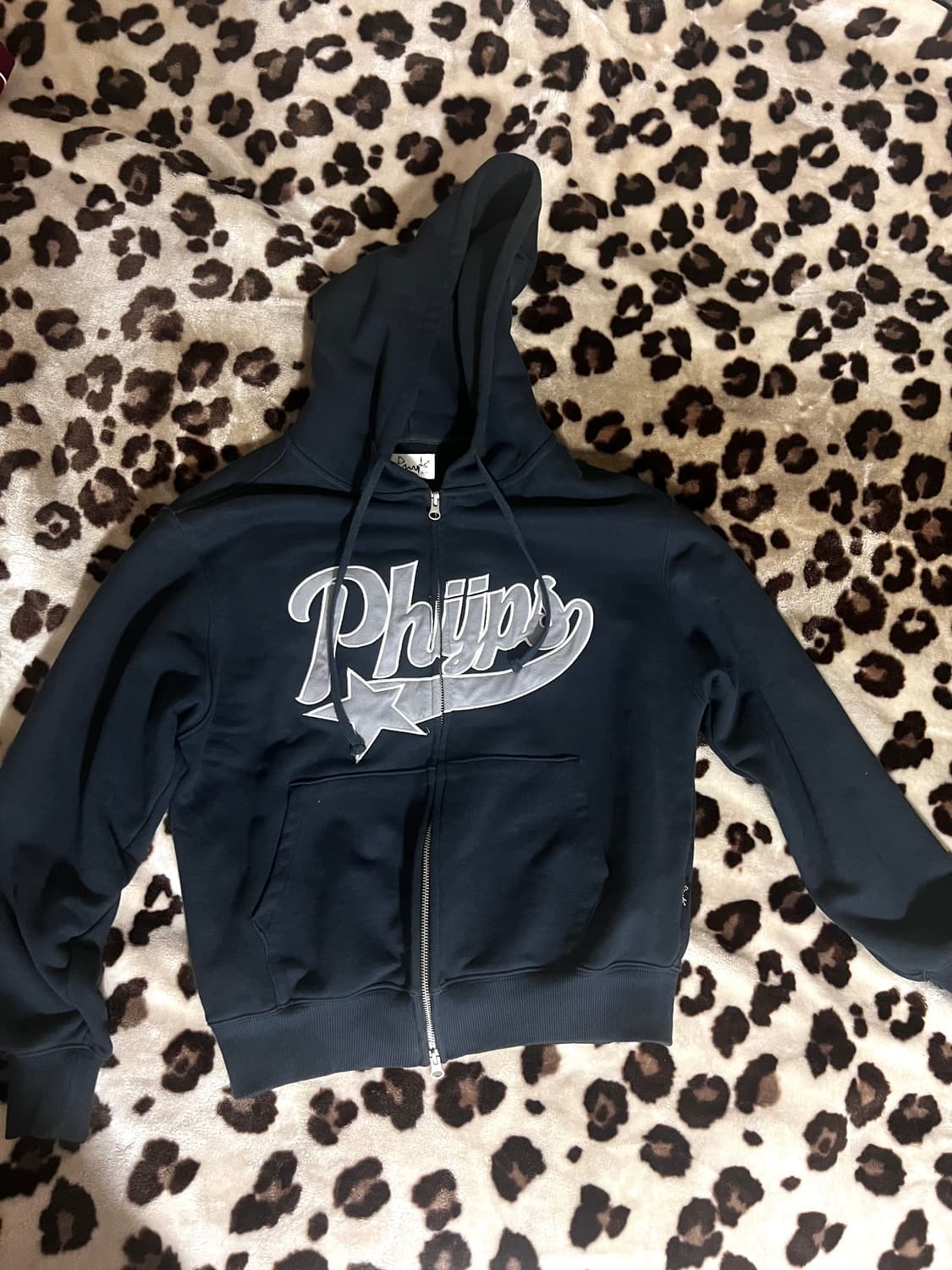 피지컬에듀케이션 숏 후드집업 상품이미지1