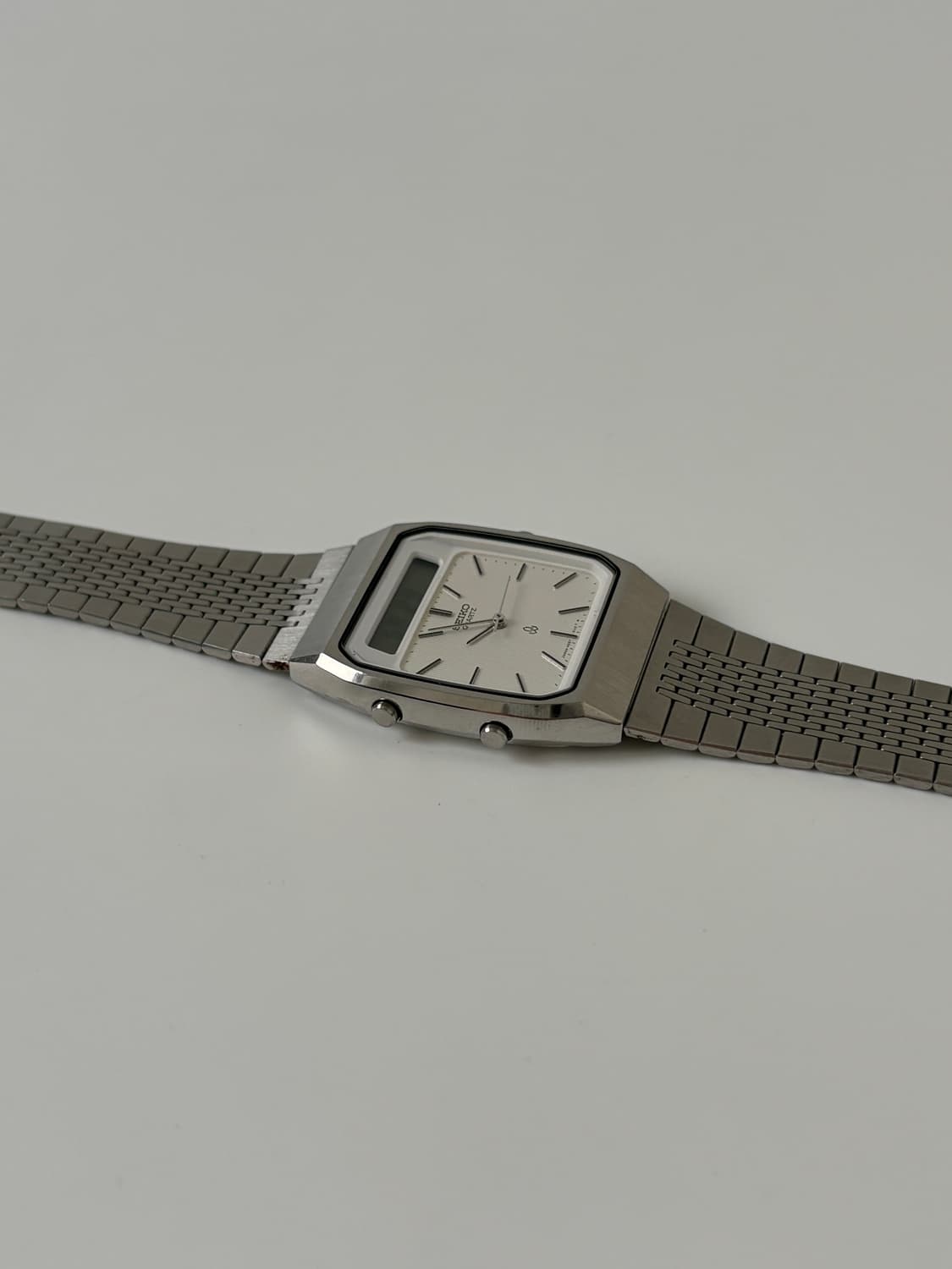 1980s Silver Square Ana-Digi Quartz 상품이미지6