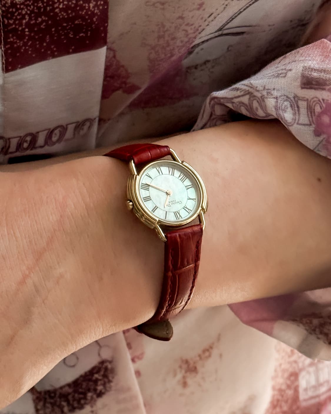 디올 라운드 핑크 쉘 다이얼 시계 상품이미지5