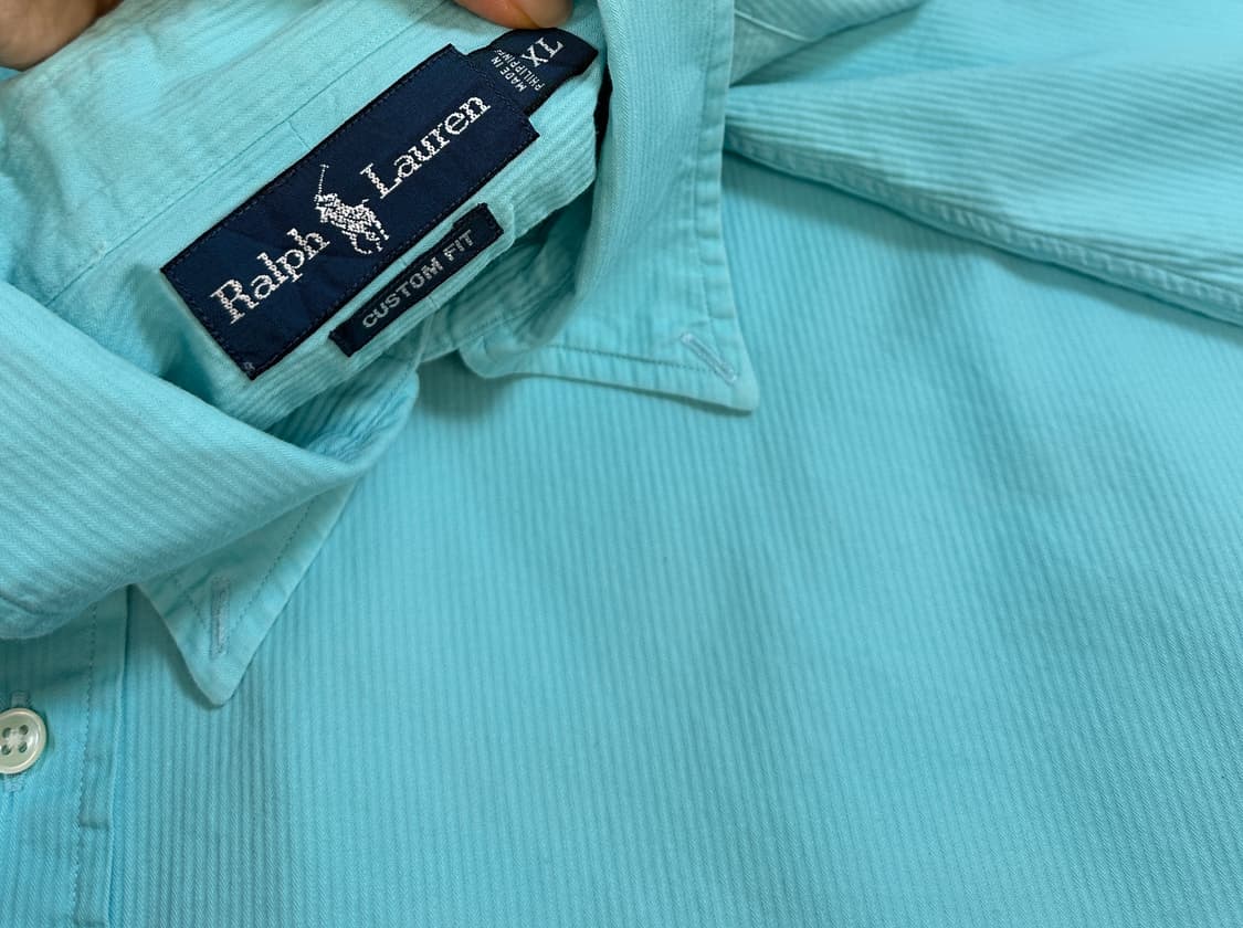 Polo 폴로 랄프로렌 코튼 셔츠 XL(민트)100-105 상품이미지4