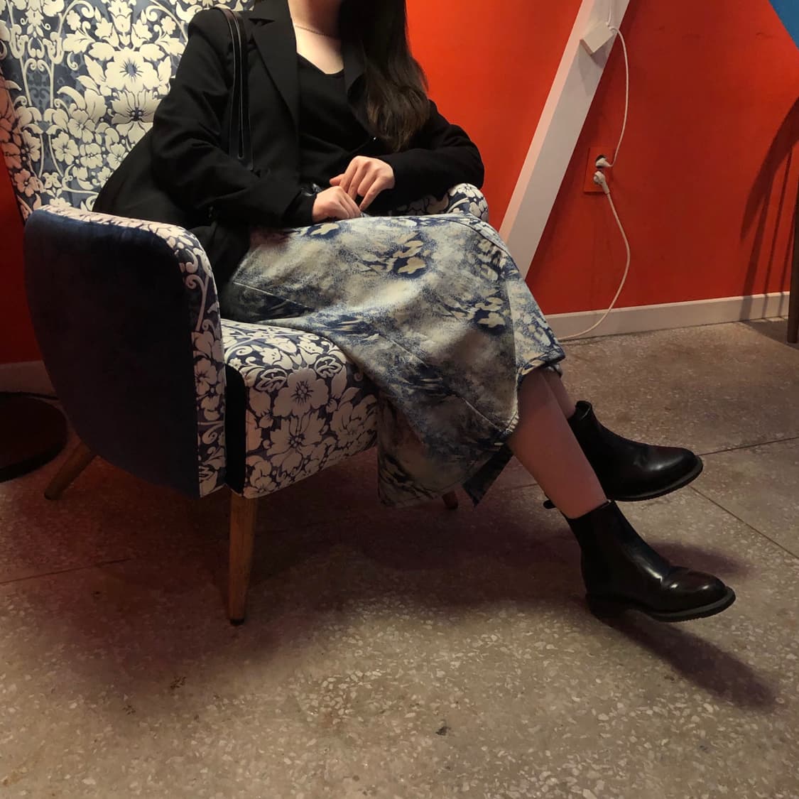 블랙업 - made 데님 롱 스커트 상품이미지2