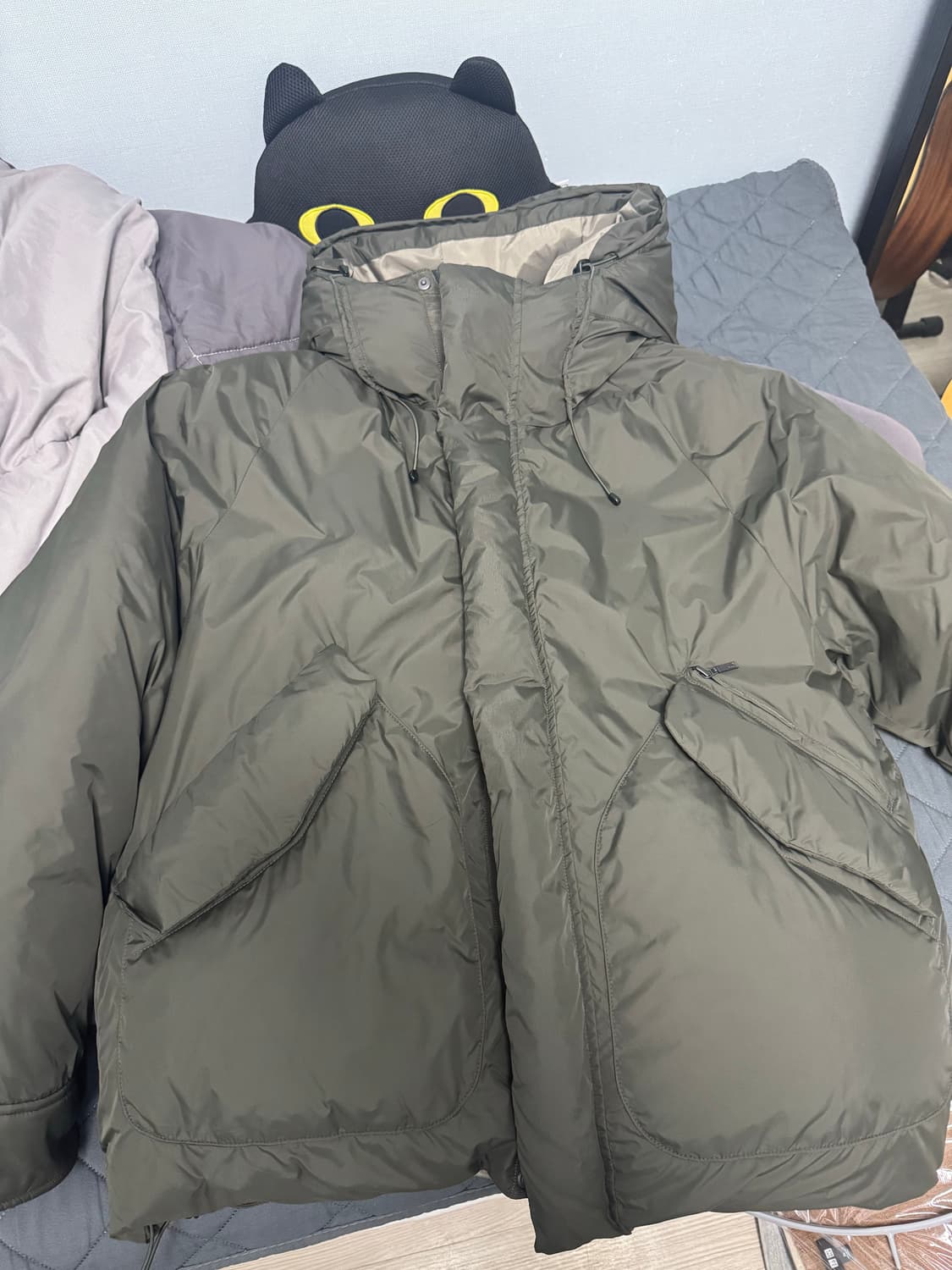 러프사이드 클라우드 파카 패딩 다크 올리브 2 상품이미지3