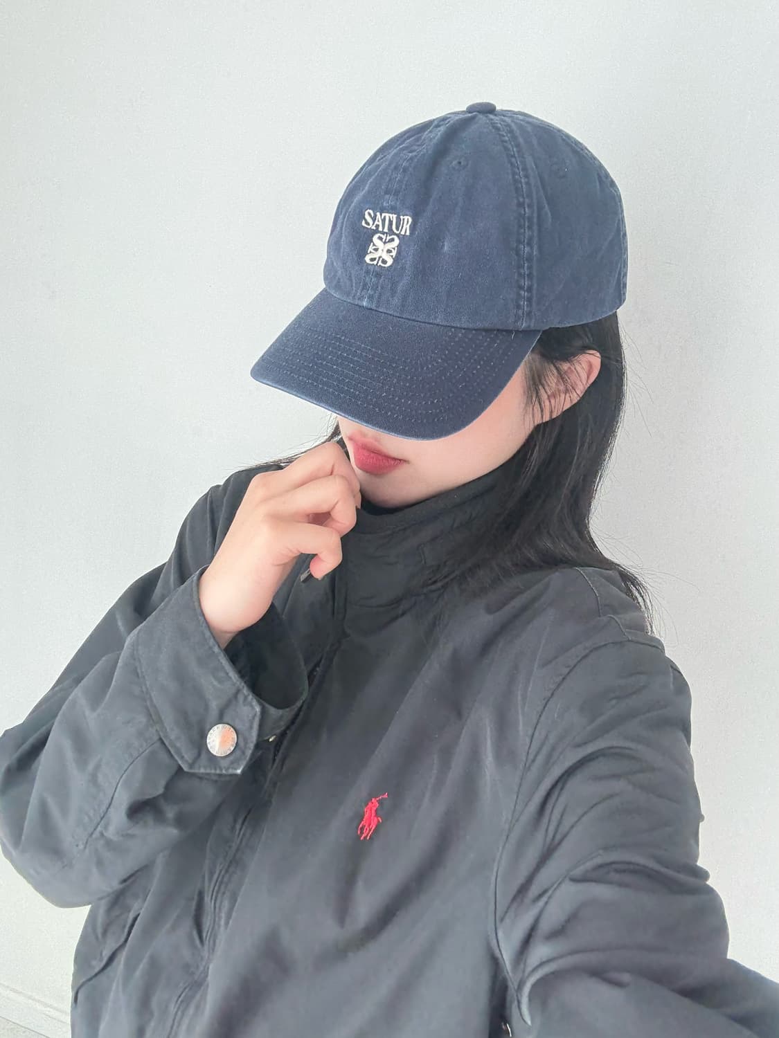 Satur 네이비 캡 상품이미지2