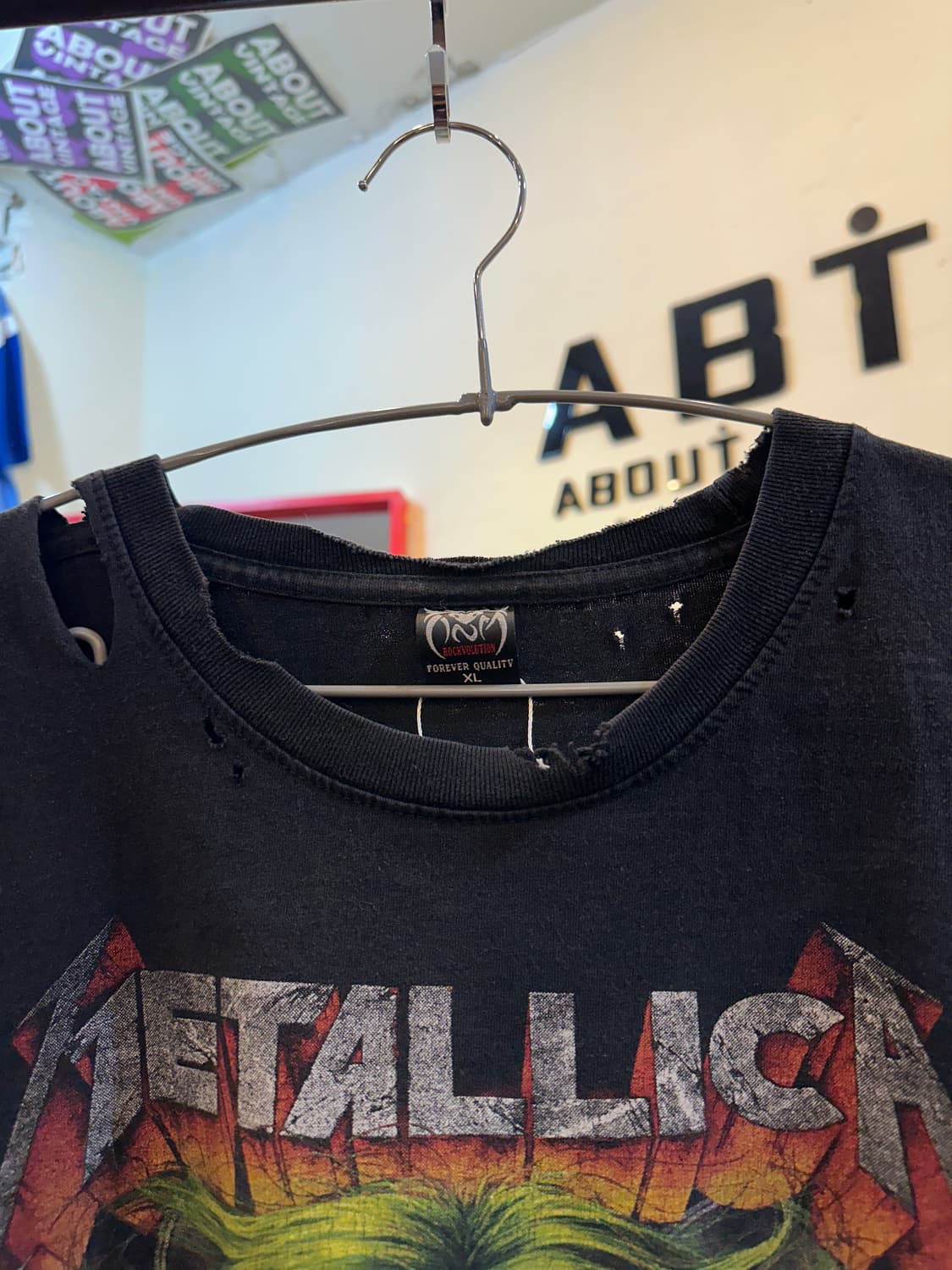 메탈리카 밴드 그래픽 데미지 반팔 XL 상품이미지2