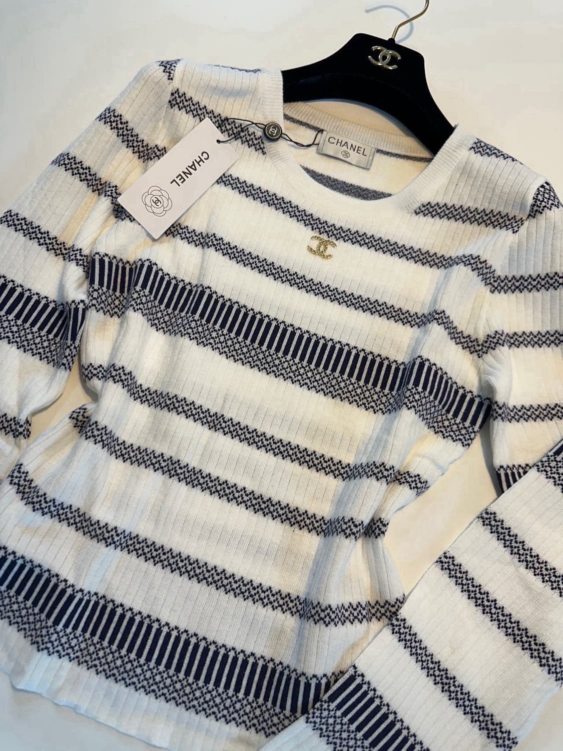 (새상품)샤넬줄지니트 상품이미지6