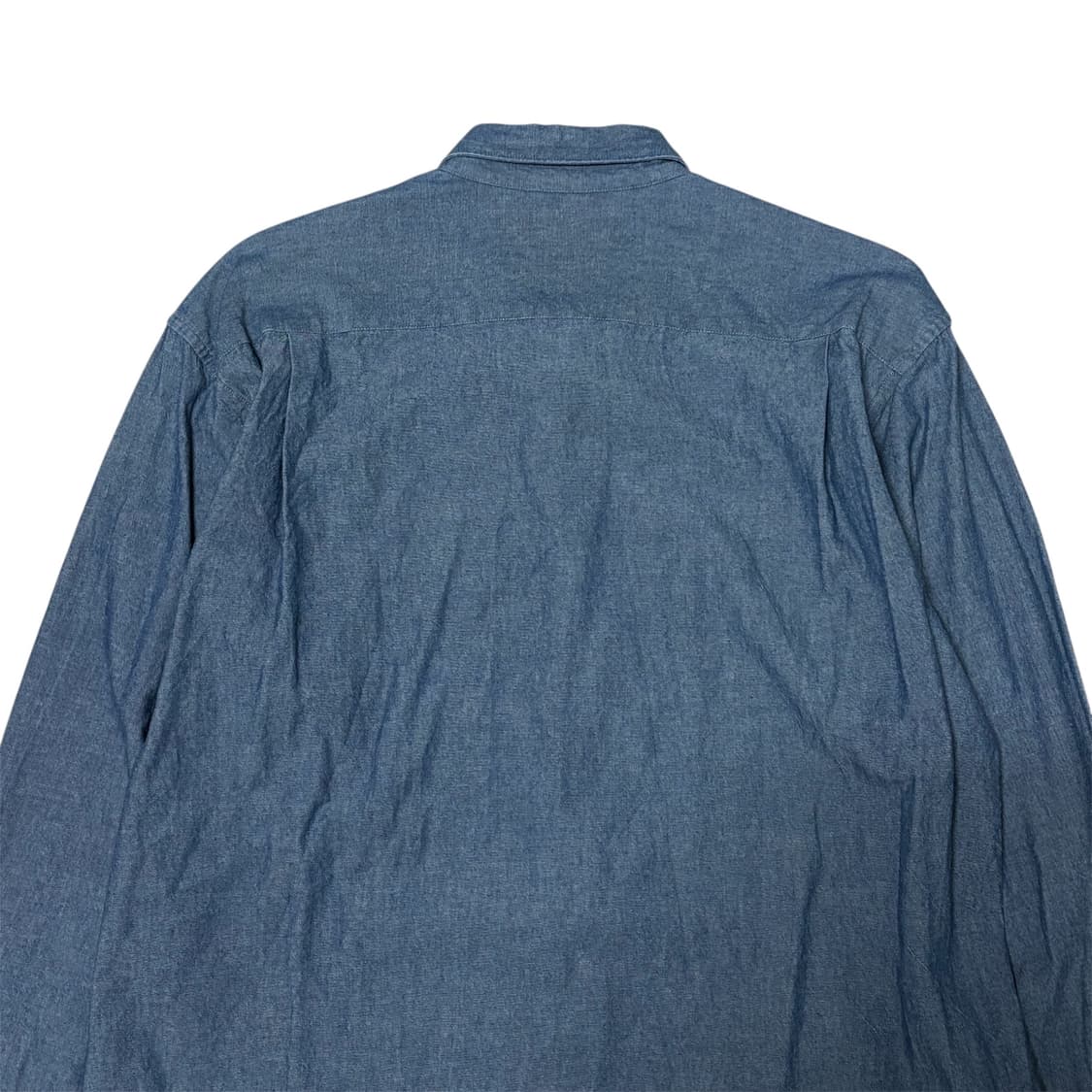 [M] 꼼데가르송 셔츠 원단 전환 샴브레이 셔츠 상품이미지8