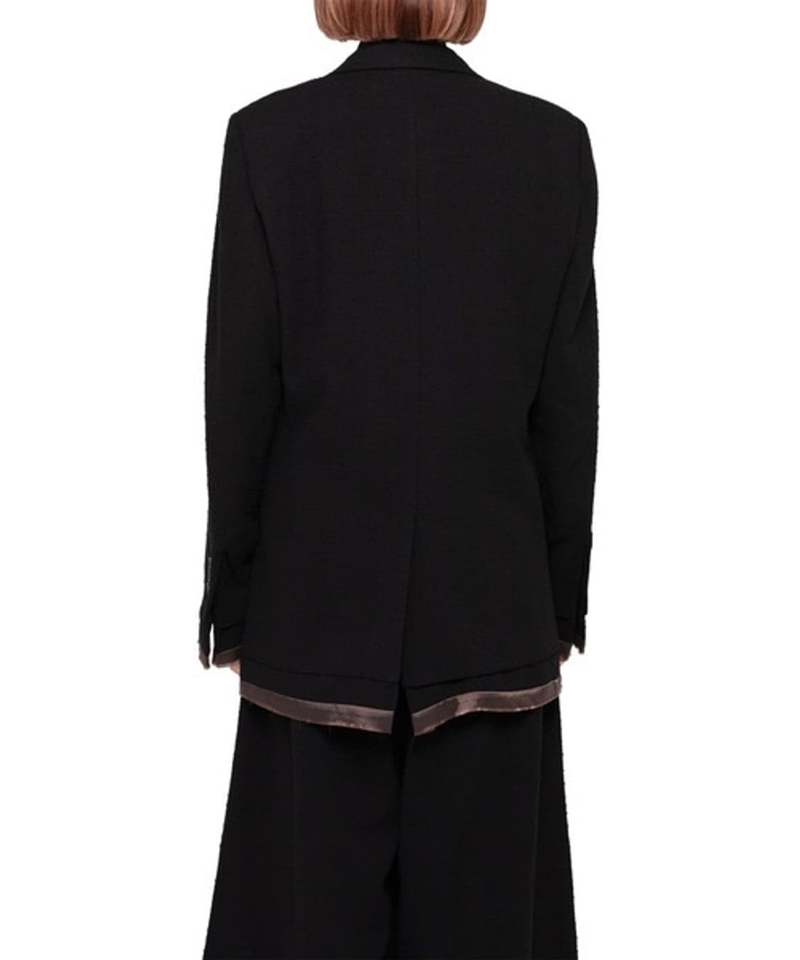 (W)미하라 야스히로 레이어드 부클레 블레이져 자켓 블랙 36사이즈 상품이미지6