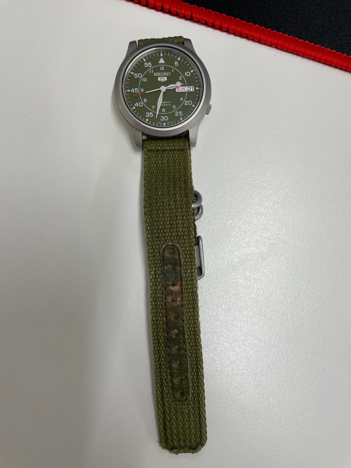 세이코 snk805 오토매틱 올리브 상품이미지1