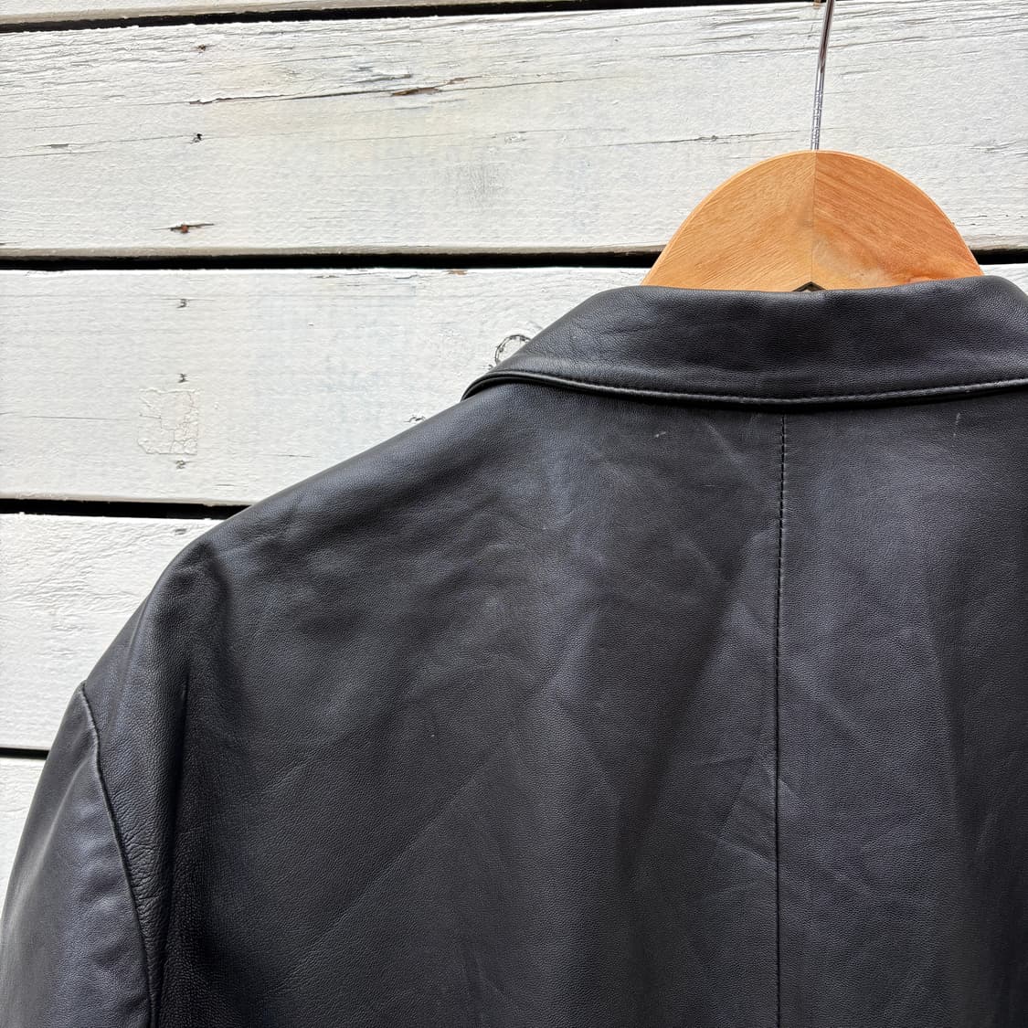 Vintage 빈티지 레더 가죽 블레이저 자켓 상품이미지6